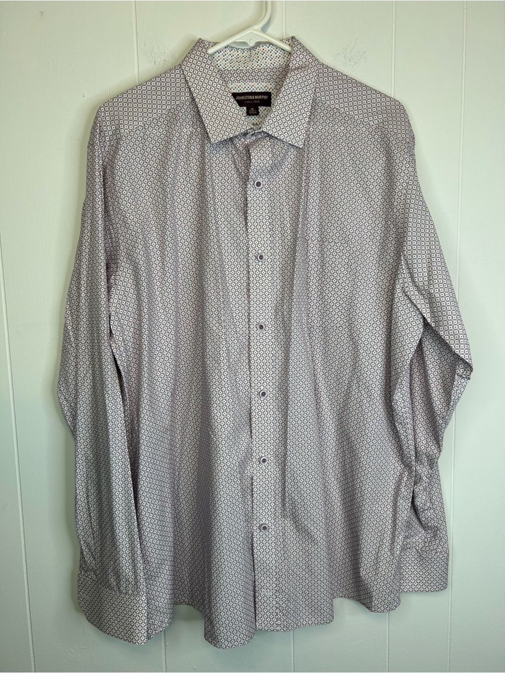 Johnston & Murphy Men’s XL Long Sleeve Button Up Contrast Cuffs 316
